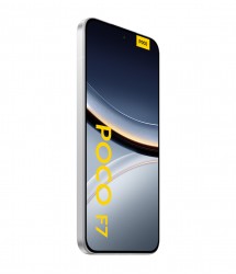 Poco F7 в серебристом цвете