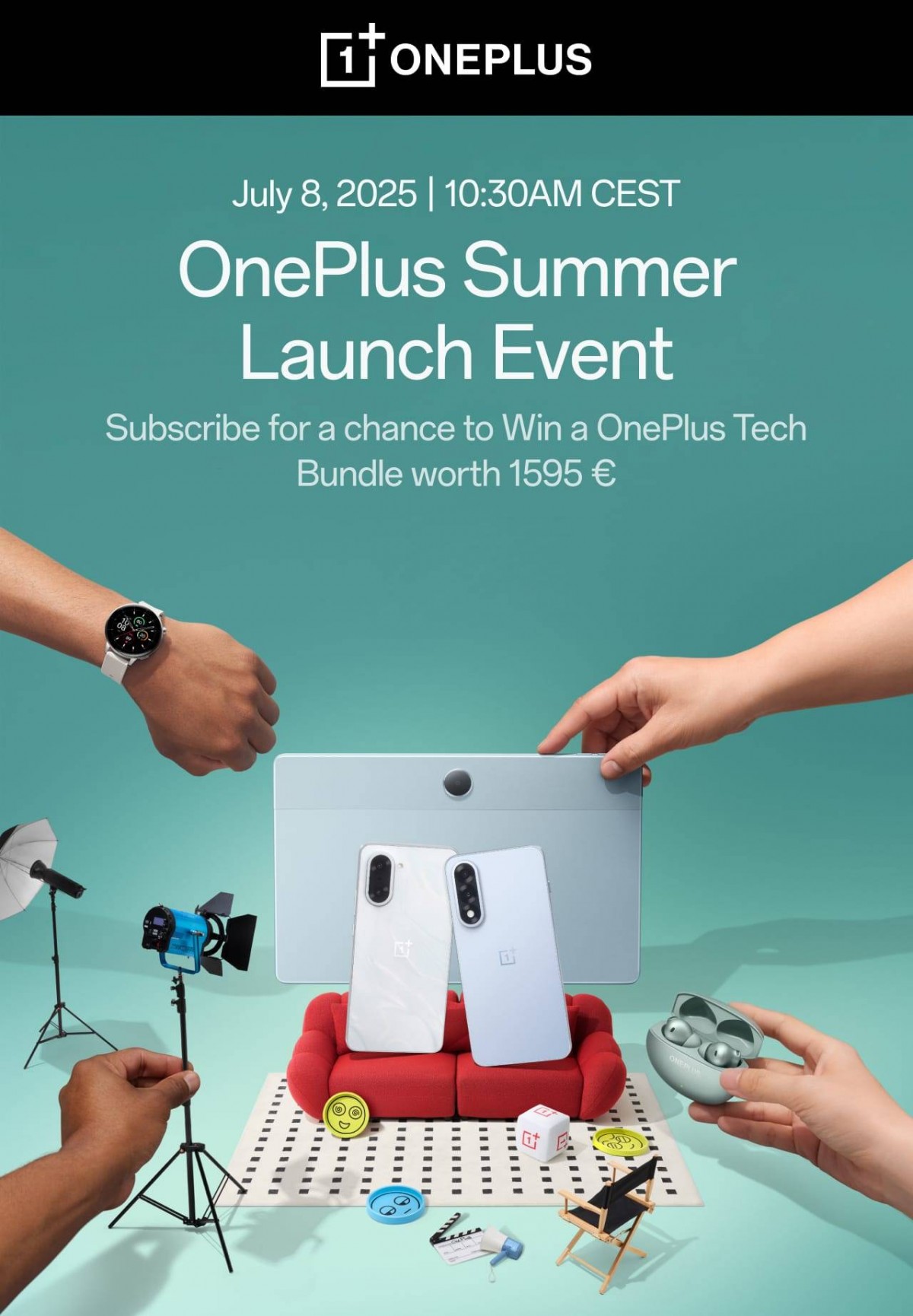 OnePlus представит Nord 5 и Nord CE5 8 июля, Nord 5 получил Snapdragon 8s Gen 3