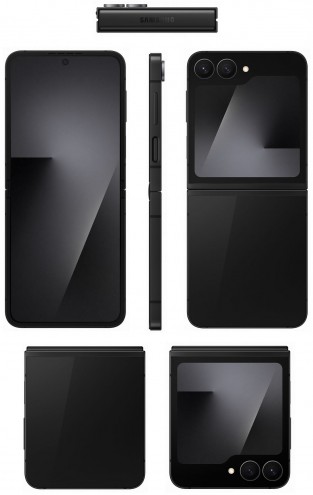 Galaxy Z Flip7 FE в чёрном и белом цветах