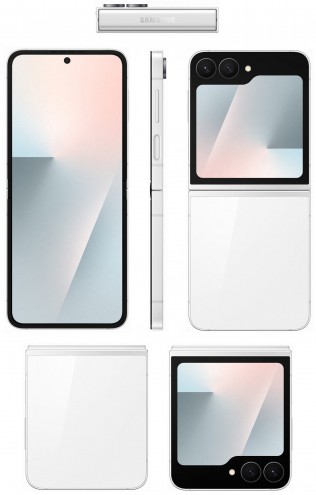 Galaxy Z Flip7 FE в чёрном и белом цветах