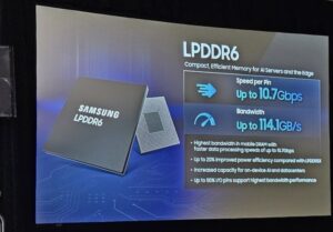 Samsung LPDDR6 обеспечивает смартфонам пропускную способность 114 Гбит/с Samsung LPDDR6 обеспечивает смартфонам пропускную способность 114 Гбит/с